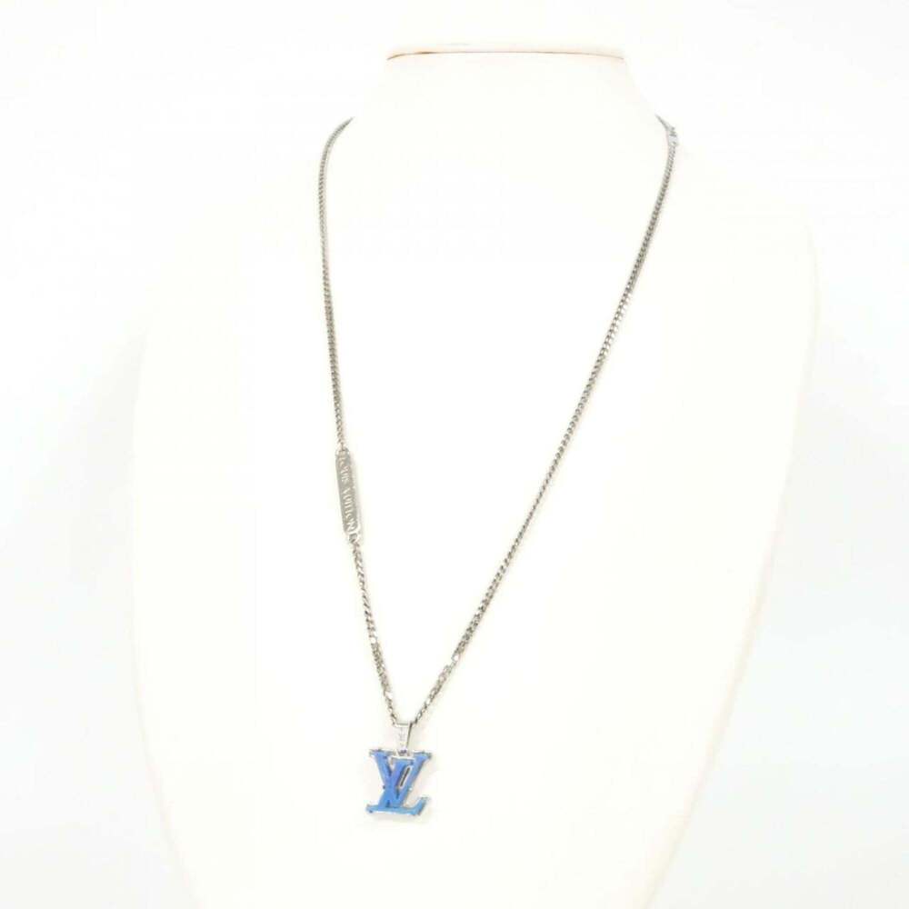 LOUIS VUITTON Blue Monogram Necklace - Picture 7 of 7